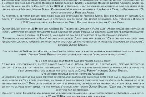 Olivier Saladin, acteur, scénariste mais aussi réalisateur