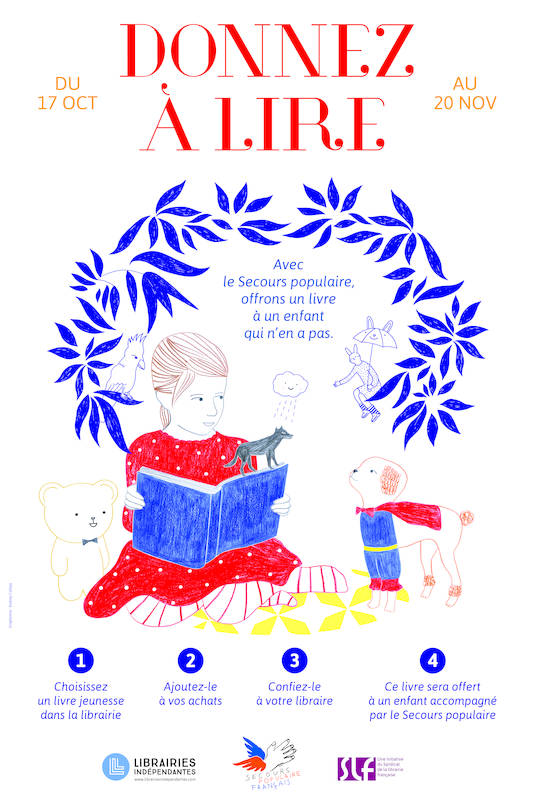 Du 17 octobre au 20 novembre 2017   Donnez à lire  !