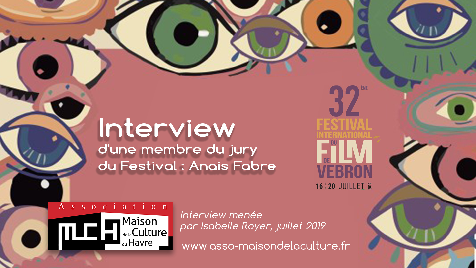 FESTIVAL DU FILM DE VEBRON – Anais Fabre, membre du jury