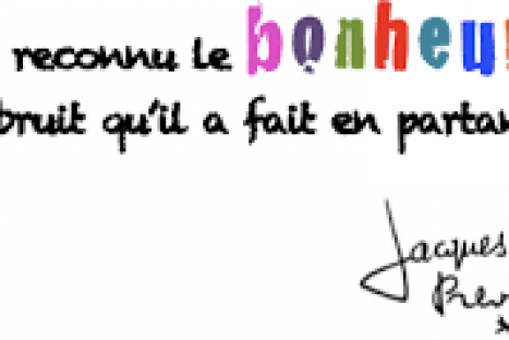 ATELIER D&rsquo;ECRITURE : « J’ai reconnu le bonheur au bruit qu’il a fait en partant »