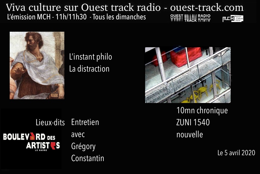 VivaCulture / L’instant philo / Emission du 5 avril 2020 / Thème : La distraction