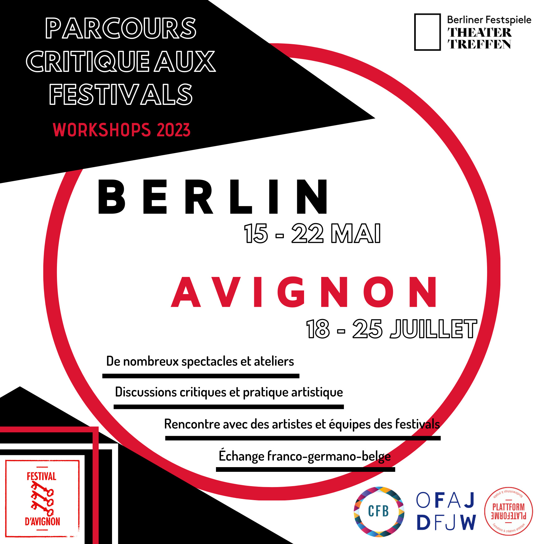 Festivals de théâtre de Berlin et d&rsquo;Avignon: voyage critique pour les jeunes