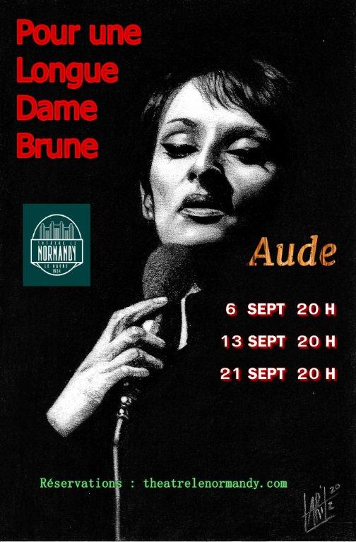 Aude Mesas chante Barbara au théâtre le Normandy en septembre 2024