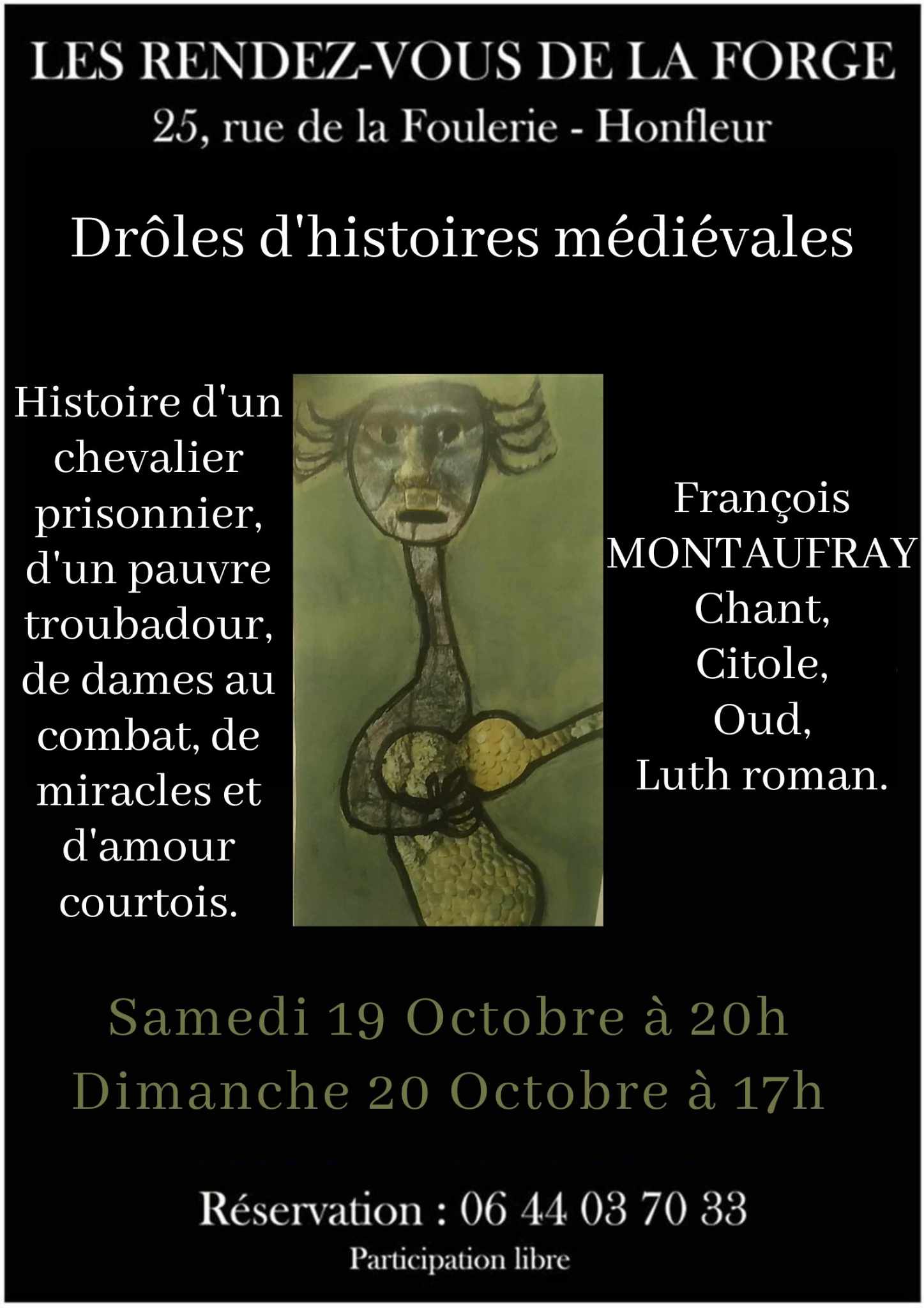 Musiques et histoires médiévales les 18, 19 et 20 octobre au Havre et à Honfleur