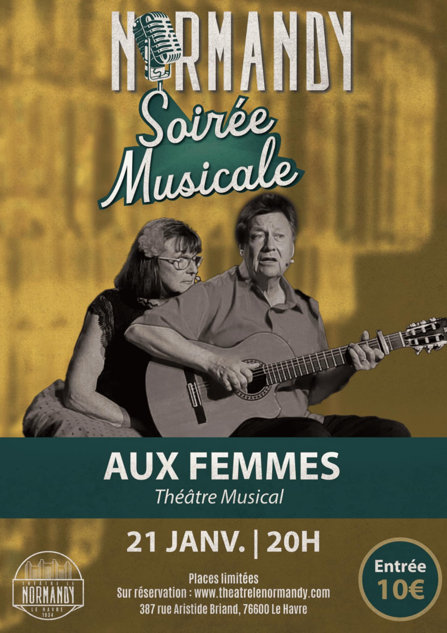 « Aux femmes », spectacle de chansons, 21 janvier 20h