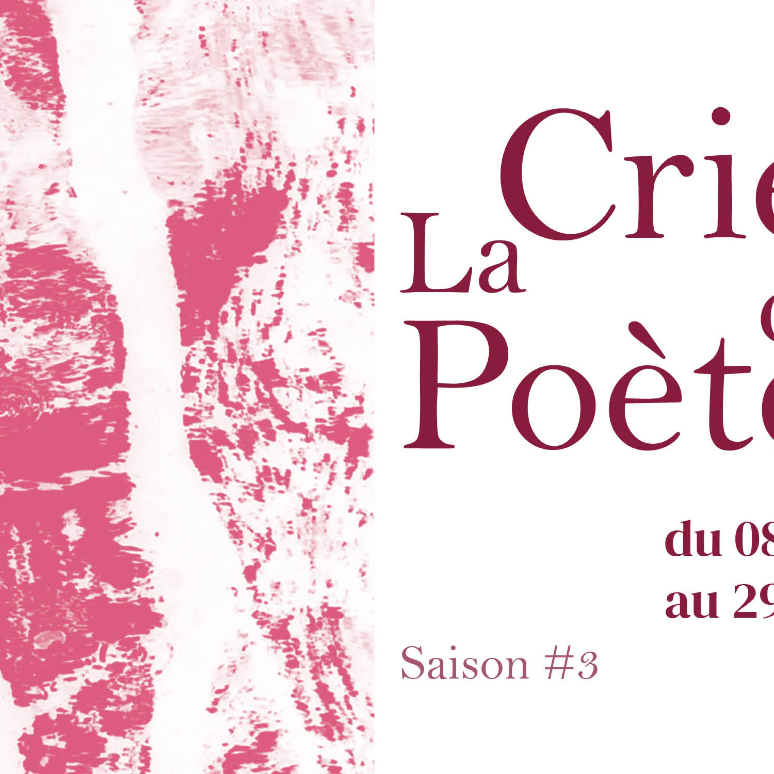 Festival La Criée des poètes/ 7 et 8 mars 2026