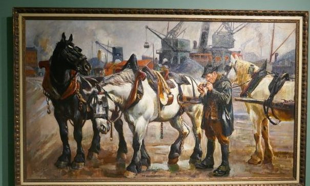 Raimond Lecourt : Le charretier, quai Colbert 1924